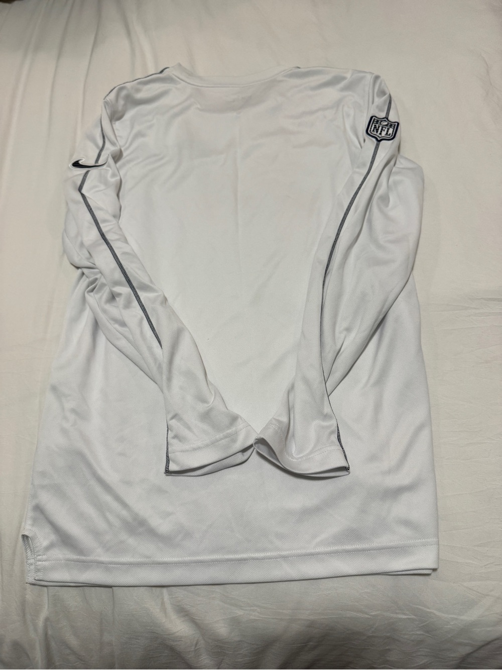 Dallas Cowboys Nike UV White Long Sleeve Performance Shirt - Picture 3 of 3